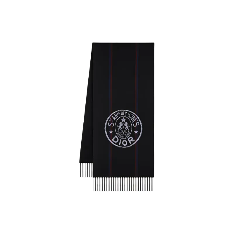 DIOR Knit Scarves Women's Black-1