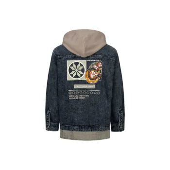 EVISU Denim Jackets Men Black