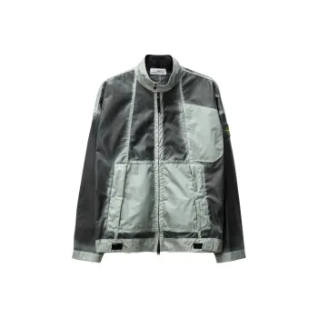 STONE ISLAND STONE ISLAND Hand Sprayed Jackets Coats Men's Sky Color