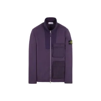 STONE ISLAND Mixed Fabric HYPE TC Series Jackets Coats Men's Ink Blue