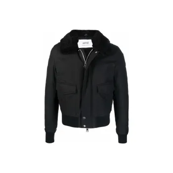 AMIPARIS Shearling trimmed Pilot Jacket