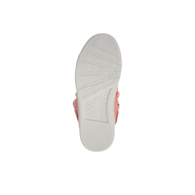 Lanvin La Curb Low Top Skateboard Shoes Unisex Brick Red-5