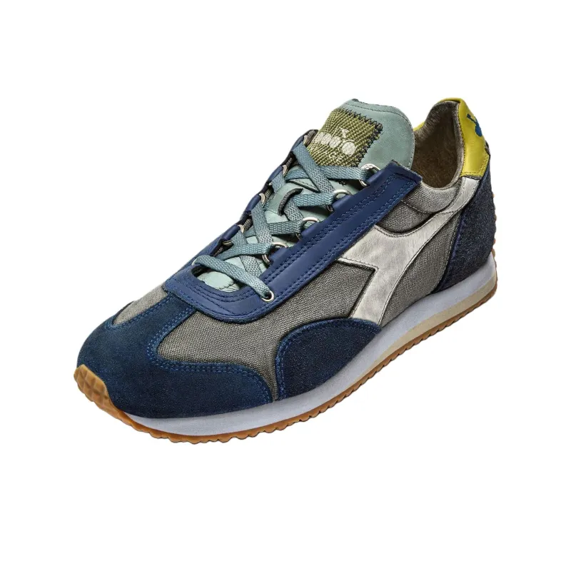 Diadora Low Top Casual Shoes Unisex Gray Blue-2