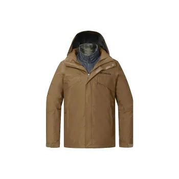Columbia Waterproof And Windproof To Keep Warm Windbreaker Jacket Men's Brown