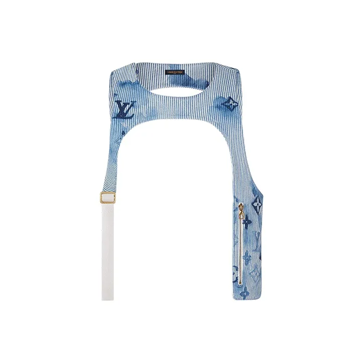 LOUIS VUITTON New Quarterly Products Of LV Vest Men's Blue-0
