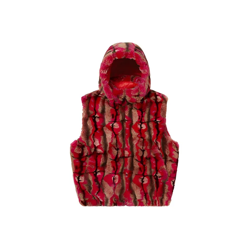 Supreme Faux Fur Hooded Vest-4