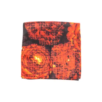 Givenchy Silk Silk Scarves Women's Red