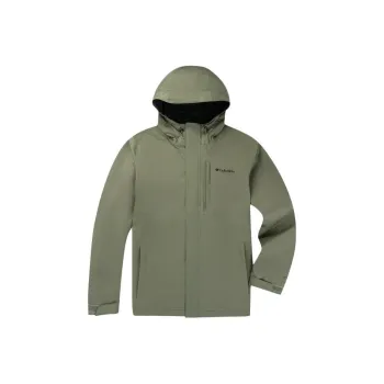 Columbia Waterproof And Windproof To Keep Warm Windbreaker Jacket Unisex Army Green