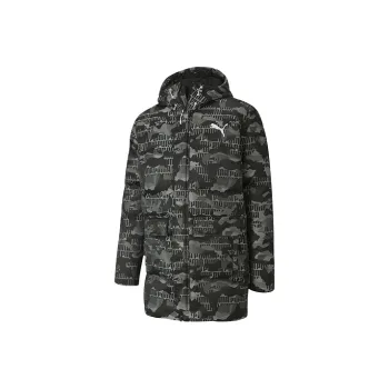 PUMA Attempt Padded Down Jackets Men Black Camouflage