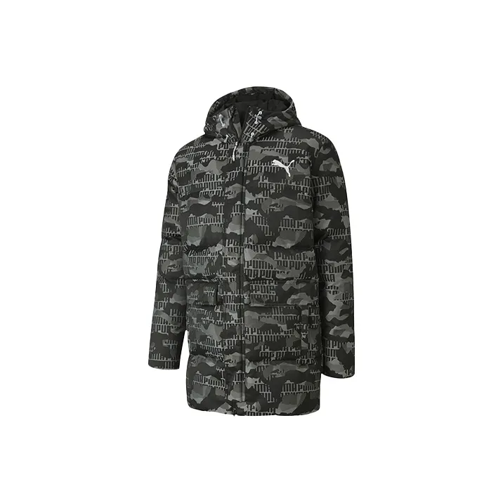 PUMA Attempt Padded Down Jackets Men Black Camouflage-0