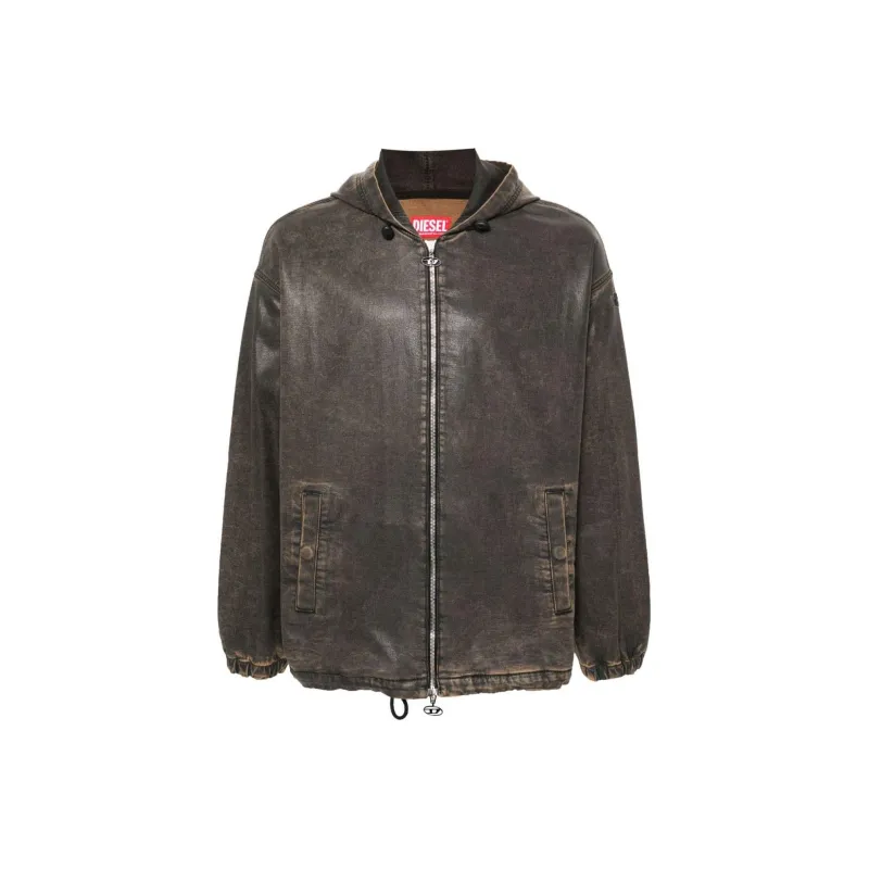 DIESEL D Wynny S Track Hooded Zipped Jacket-0
