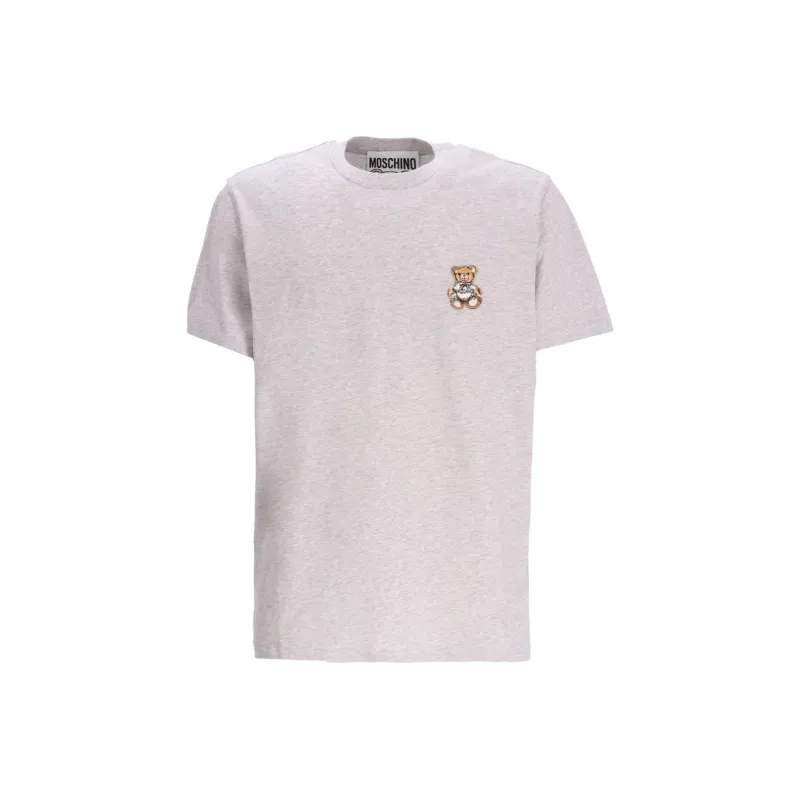 MOSCHINO Teddy Bear Appliqué Cotton T shirt-0