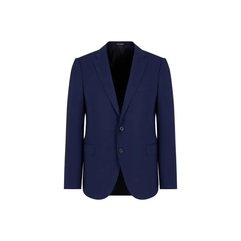 EMPORIO ARMANI Single breasted Wool Blazer-0