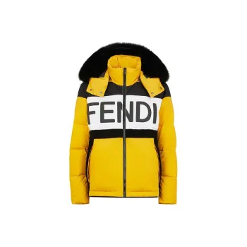 FENDI Down Jackets Men Yellow
