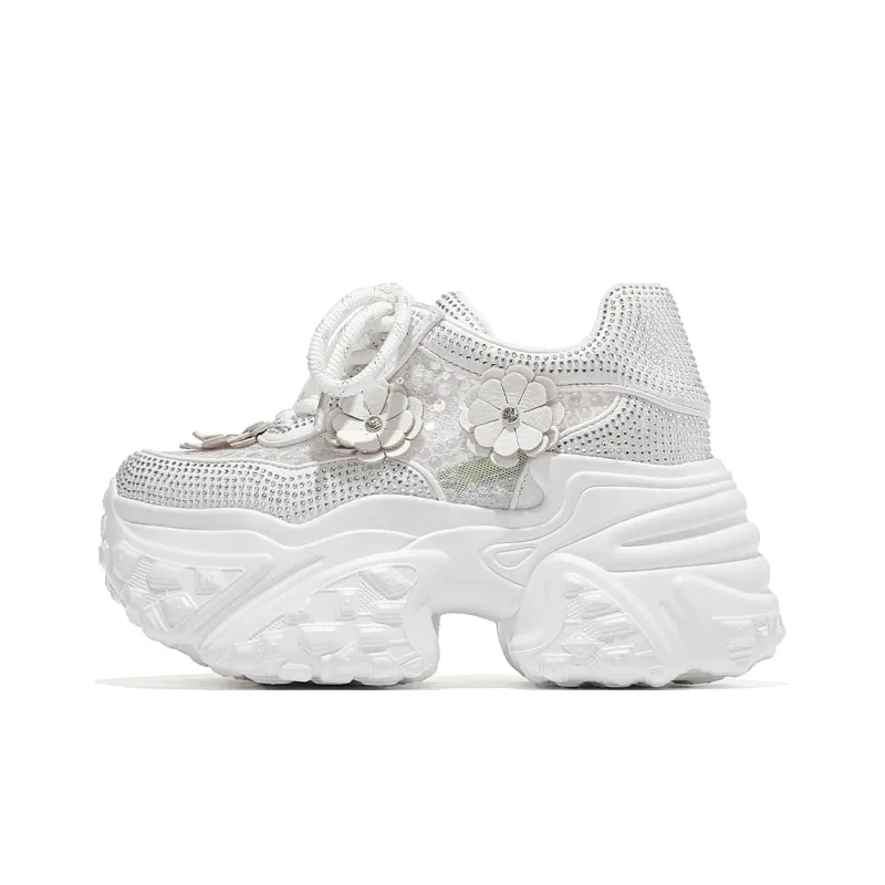CARDANRO Small sized Sky Vegetables Low Top Chunky Sneakers Women's-0