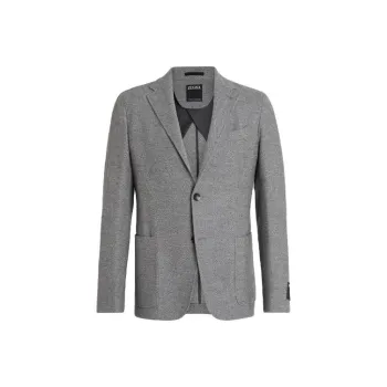 Ermenegildo Zegna Mélange Wool blend Blazer