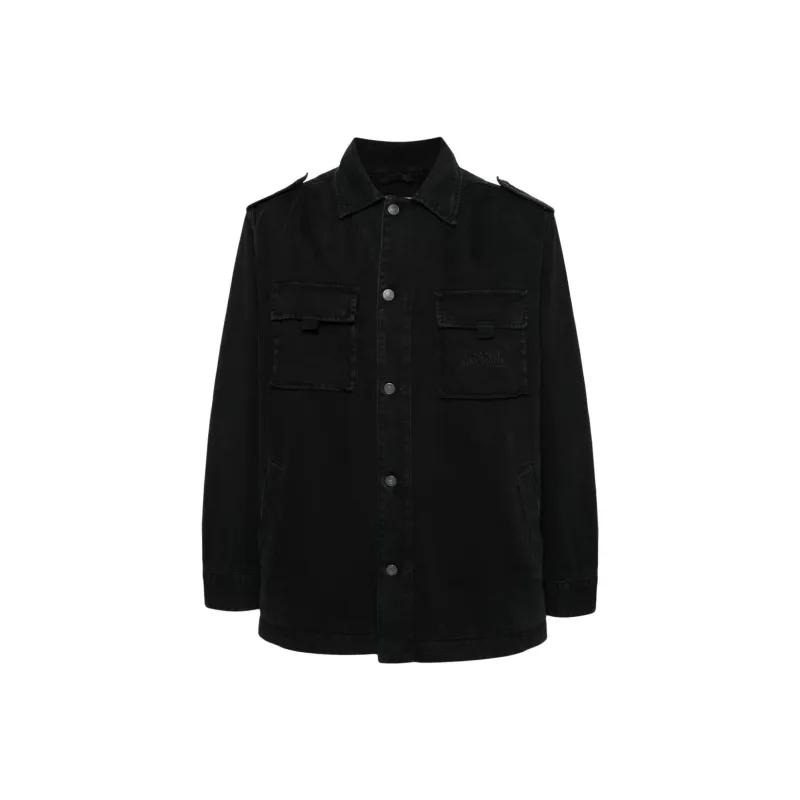 MOSCHINO Pocket-Detailed Buttoned Cargo Shirt Jacket-0