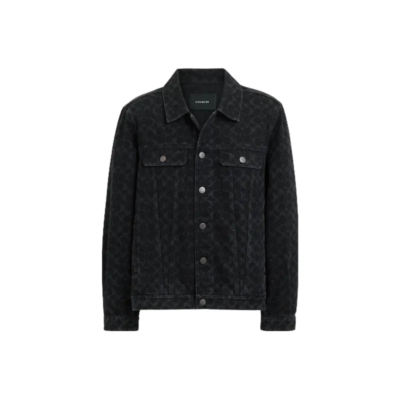 COACH Denim Jackets Men's Black-0