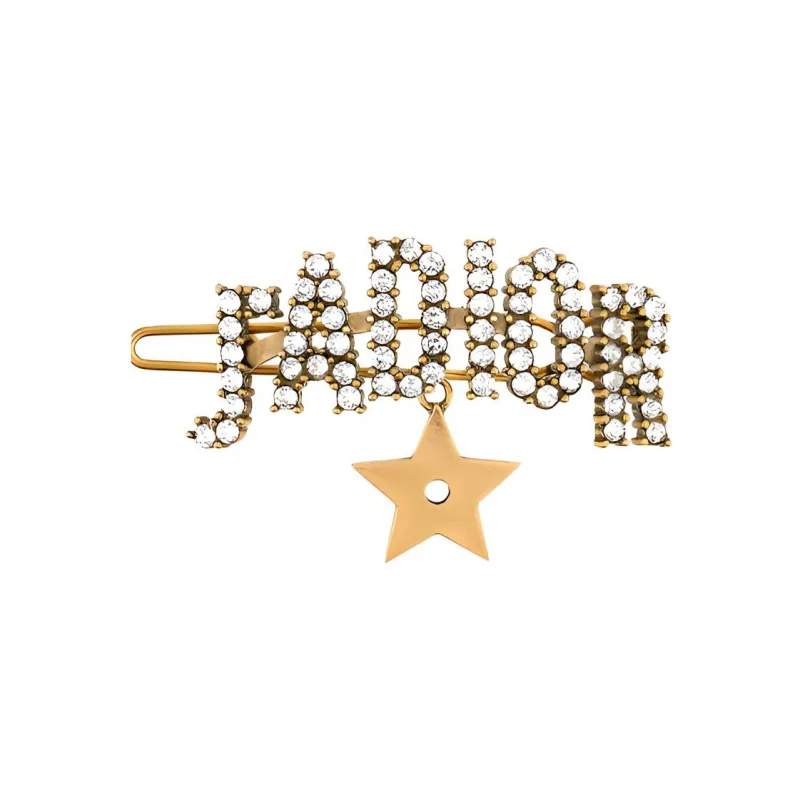 DIOR J'ADIOR Hair Clips Women's Gold White-0
