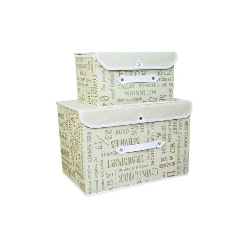 ALOENEY PU Storage Box Combo Set Unisex Multicolor-2