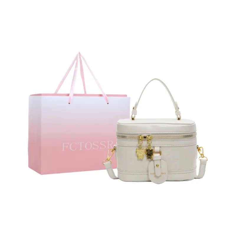 FCTOSSR PU One Shoulder Handbag Women's White/Black/Blue/Pink-0