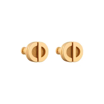 DIOR Metal Stud Earrings Women's Gold
