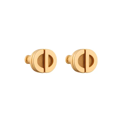 DIOR Metal Stud Earrings Women's Gold
