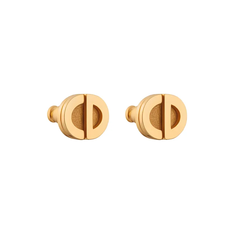 DIOR Metal Stud Earrings Women's Gold-0