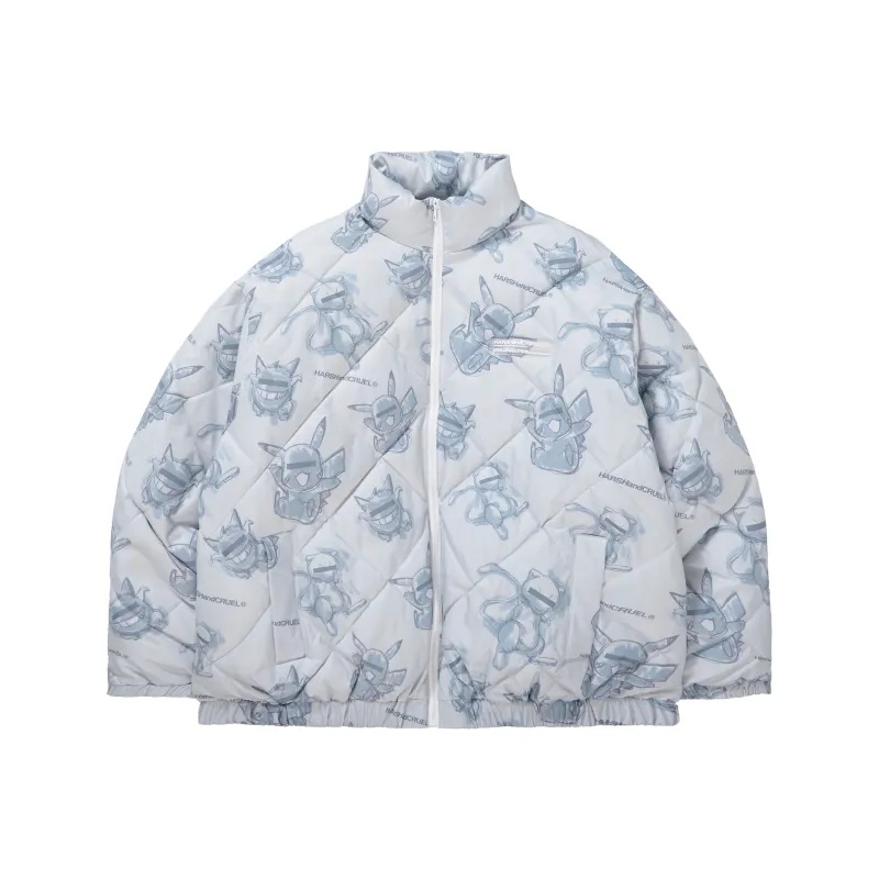 HARSH AND CRUEL Puffer Jackets Unisex-3