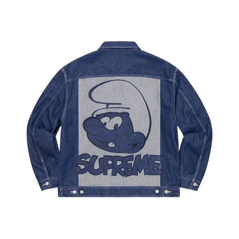 Supreme Smurfs Denim Trucker Jacket-4