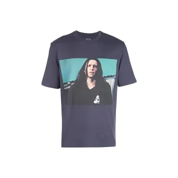 PALACE T Shirts Men Gray Blue