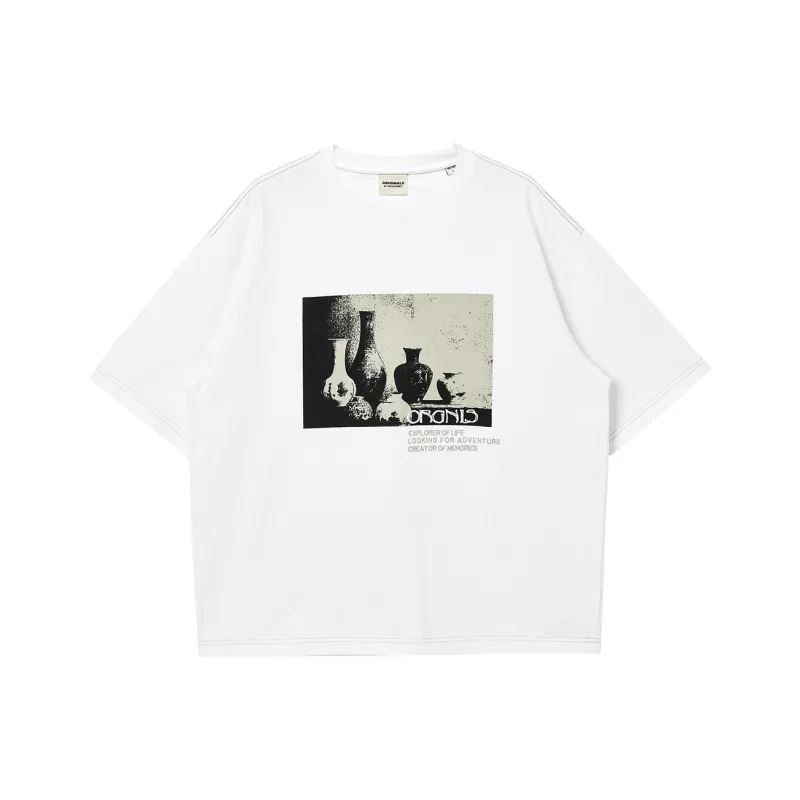 JACK JONES· T Shirt Men's A06 Raw White-0