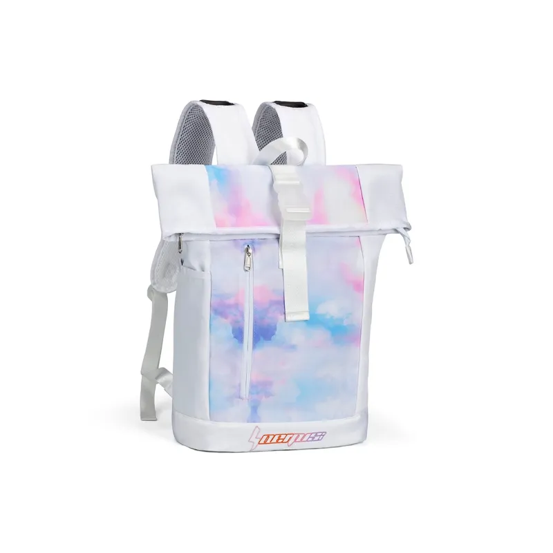 NOT ME Polyester Backpack Unisex Dazzling White-0
