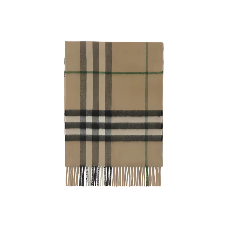 Burberry Cashmere Knit Scarves Women's Brown-1