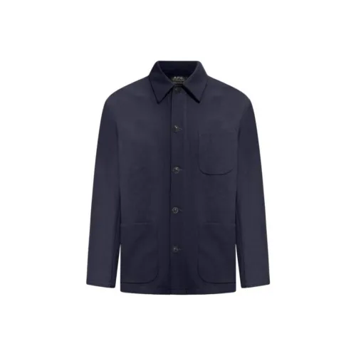 A.P.C We11done jackets Coats Men's Dark Marine Blue