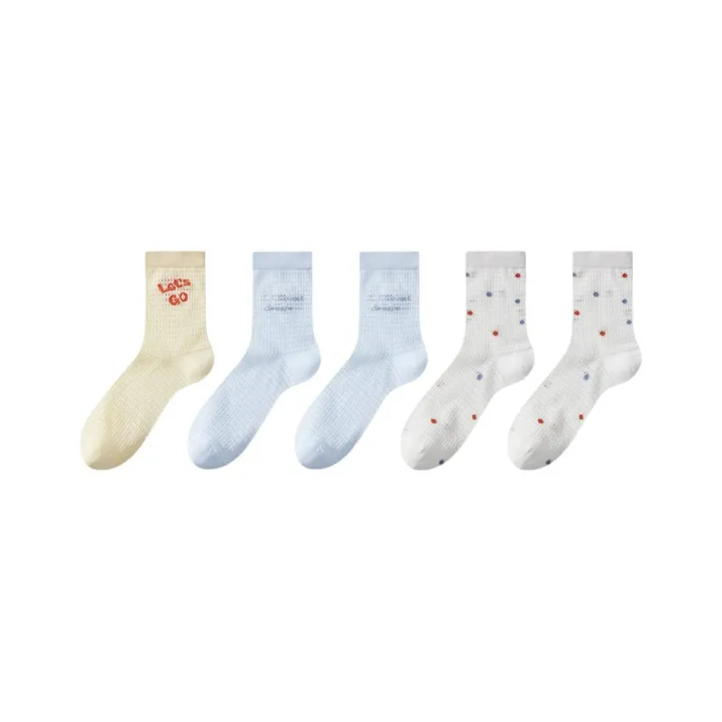 MADALLO Mid Calf Socks Women's 5 Pack-2