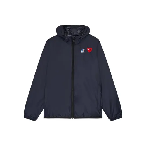 CDG 마린 블루 남성 자켓