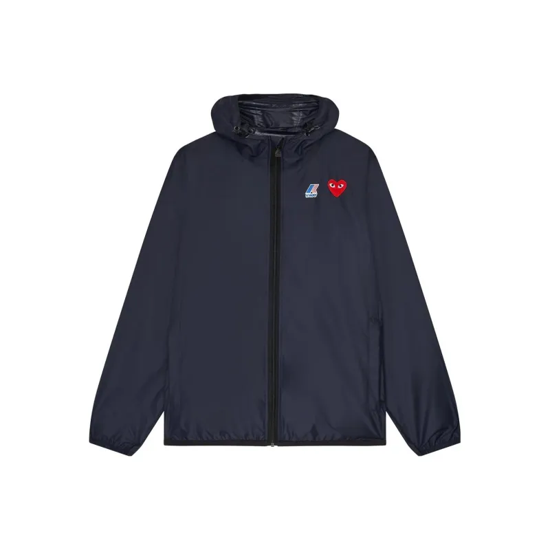 Comme Des Garçons Play X K Way Zipped Hooded Jacket-0