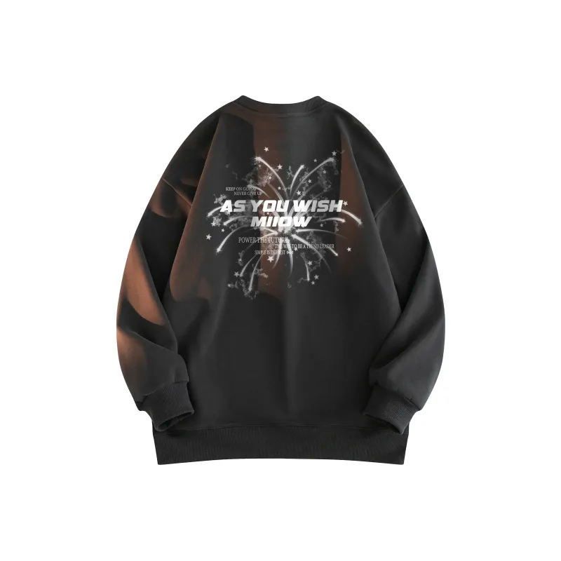 MIIOW Trend Party Series Sweatshirt Unisex Black-13