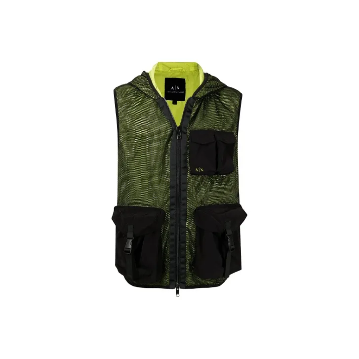 ARMANI EXCHANGE Vests Men Green-0