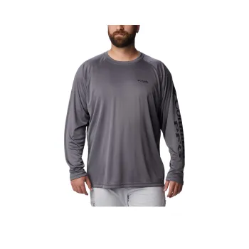 Columbia PFG Terminal Tackle Omni-Shade Omni-Wick Sweatshirt Men's Gray