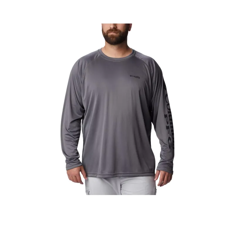 Columbia PFG Terminal Tackle Omni-Shade Omni-Wick Sweatshirt Men's Gray-0