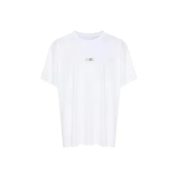 MM6 Maison Margiela Logo Patch Crewneck T Shirt
