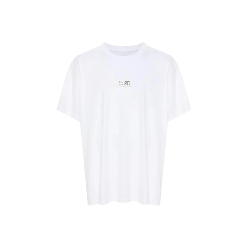 MM6 Maison Margiela Logo Patch Crewneck T Shirt-0