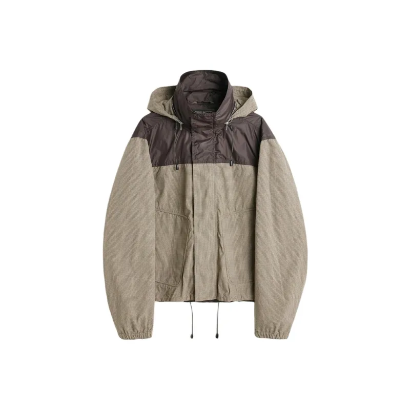 OUR LEGACY Shigatsu Plaid check Hooded Jacket-0