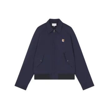 Maison Kitsune Fox Head Patch Zipped Jacket