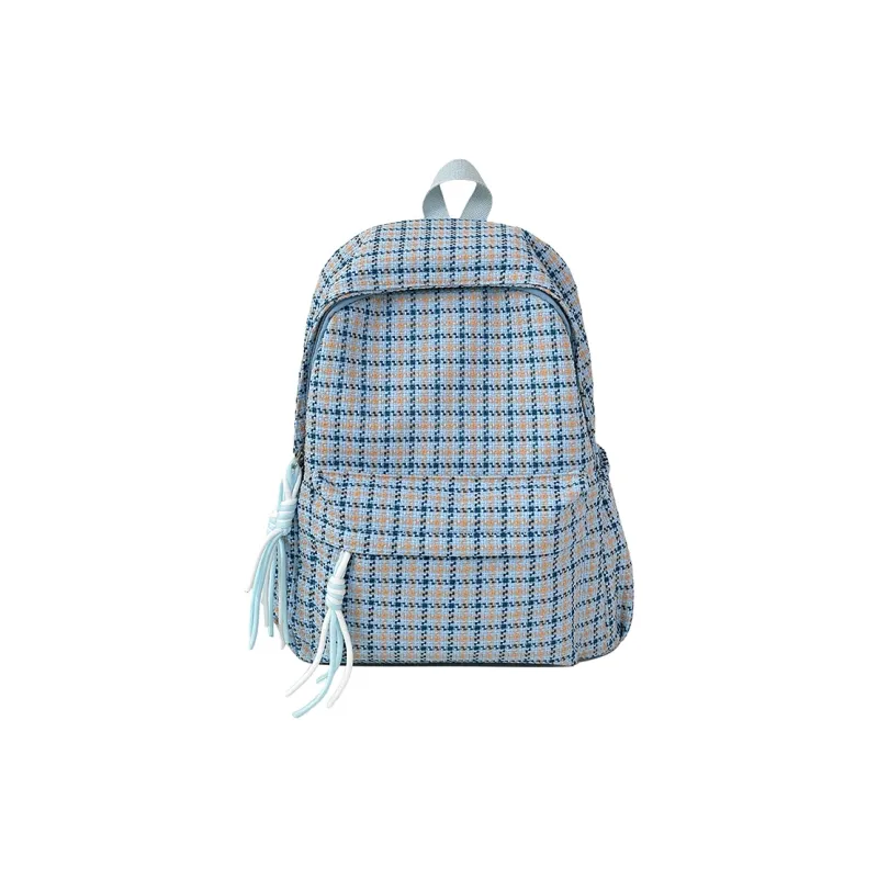 OUZIHUANG Nylon Backpack Women's Pink/Blue/Black/Ecru/Green-5