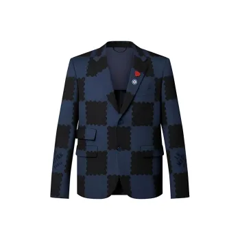 LOUIS VUITTON SS22 Business Suit Coat Men's Dark Blue