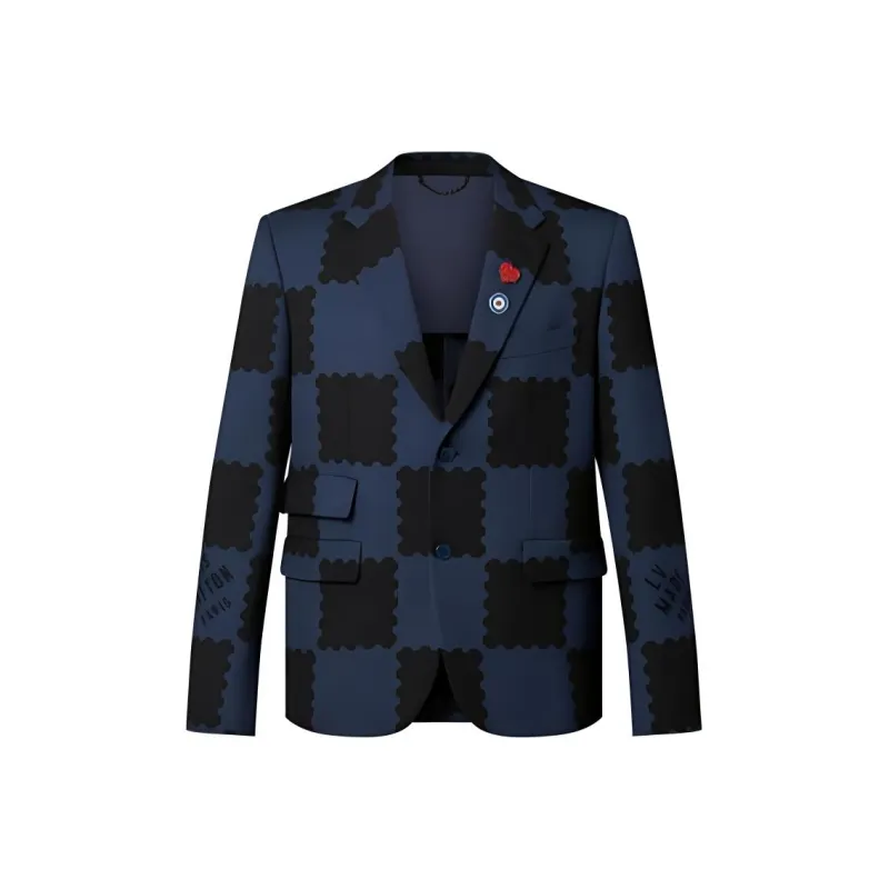LOUIS VUITTON SS22 Business Suit Coat Men's Dark Blue-0