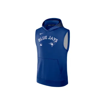 Nike Toronto Blue Jays Authentic Collection Men's Nike Dri FIT Mlb Sleeveless Pullover Hoodie